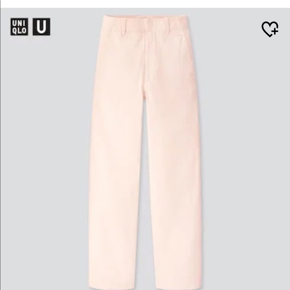 NWT Uniqlo Wide-Fit Curved Pants | Size 4 | Pink
